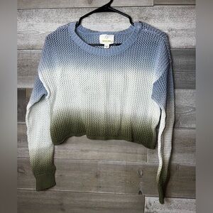 Offline by Aerie Ombré Knit Cropped Sweater
